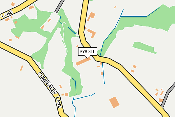 SY8 3LL map - OS OpenMap – Local (Ordnance Survey)