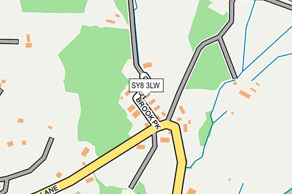 SY8 3LW map - OS OpenMap – Local (Ordnance Survey)