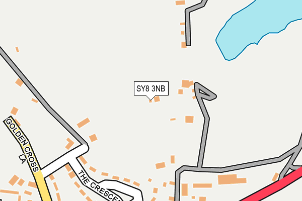 SY8 3NB map - OS OpenMap – Local (Ordnance Survey)
