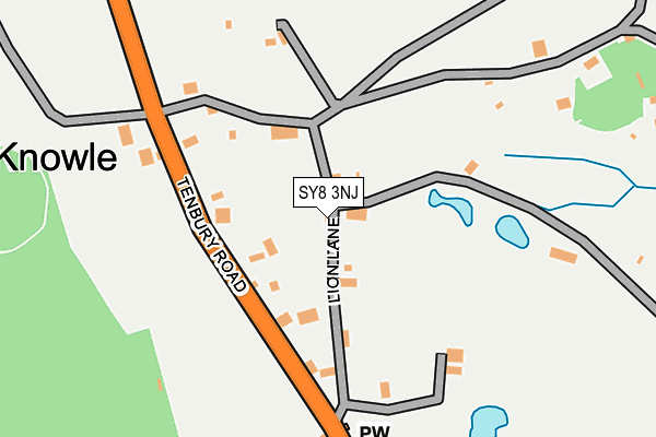 SY8 3NJ map - OS OpenMap – Local (Ordnance Survey)