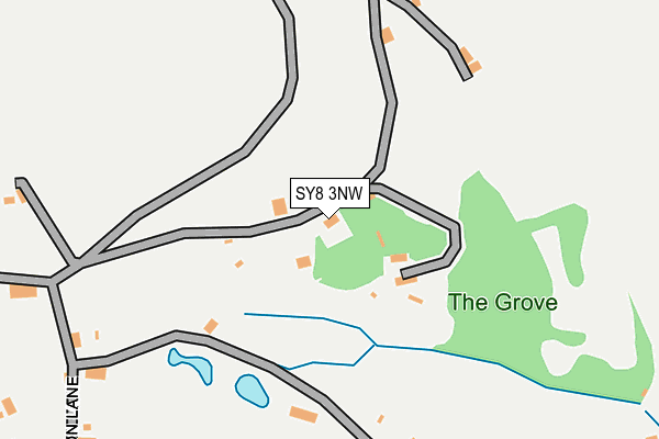 SY8 3NW map - OS OpenMap – Local (Ordnance Survey)