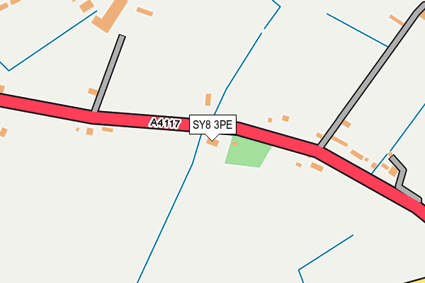 SY8 3PE map - OS OpenMap – Local (Ordnance Survey)