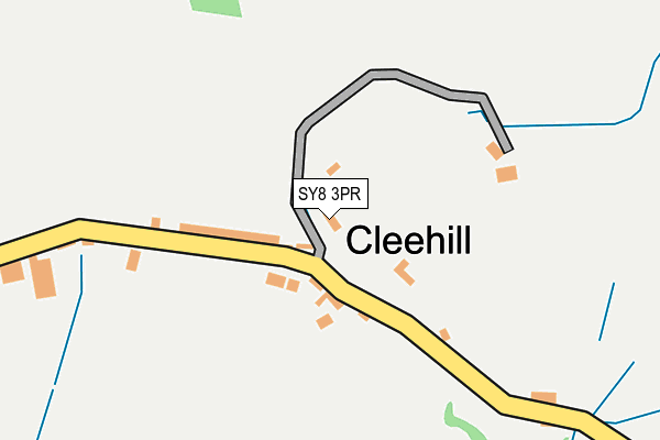 SY8 3PR map - OS OpenMap – Local (Ordnance Survey)