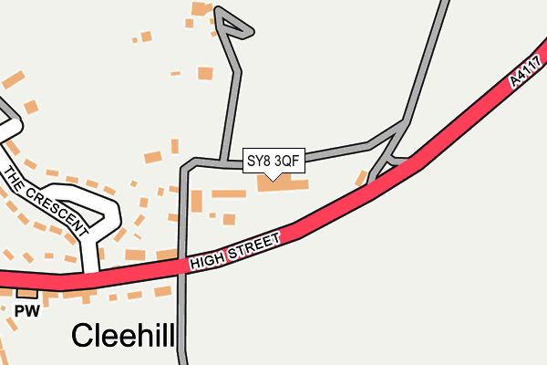 SY8 3QF map - OS OpenMap – Local (Ordnance Survey)