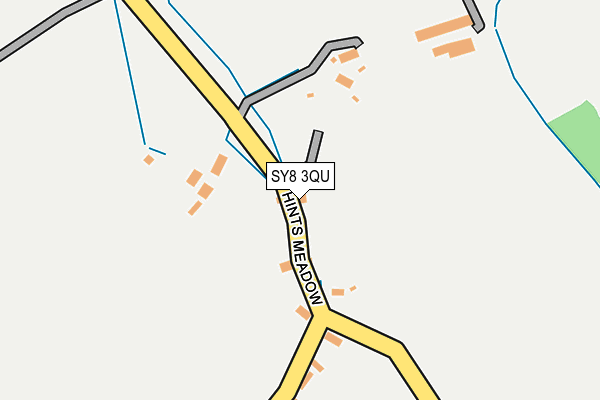 SY8 3QU map - OS OpenMap – Local (Ordnance Survey)