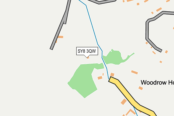 SY8 3QW map - OS OpenMap – Local (Ordnance Survey)