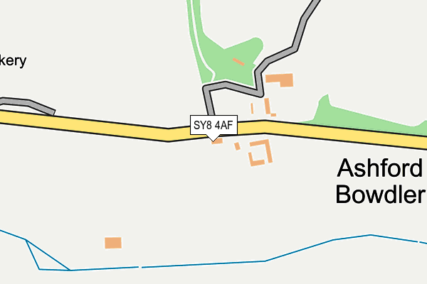 SY8 4AF map - OS OpenMap – Local (Ordnance Survey)