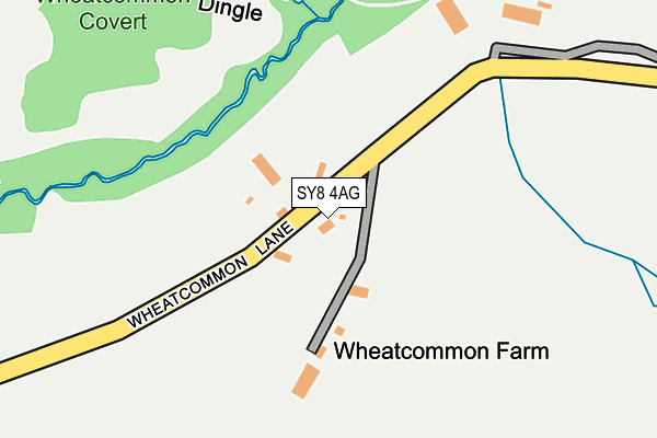SY8 4AG map - OS OpenMap – Local (Ordnance Survey)