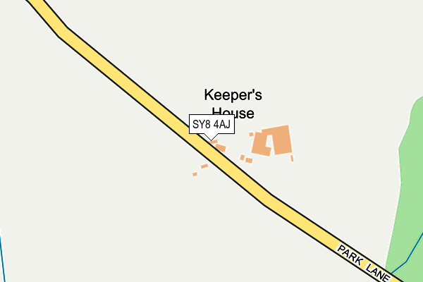 SY8 4AJ map - OS OpenMap – Local (Ordnance Survey)