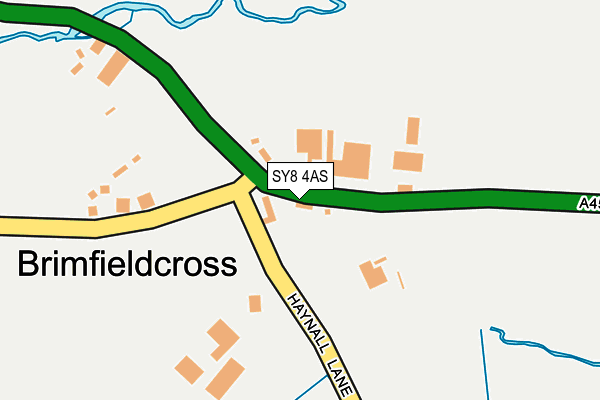 SY8 4AS map - OS OpenMap – Local (Ordnance Survey)