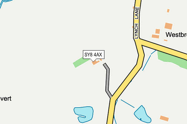 SY8 4AX map - OS OpenMap – Local (Ordnance Survey)