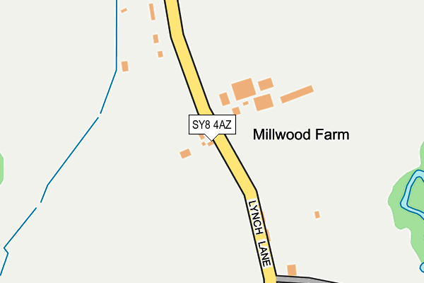 SY8 4AZ map - OS OpenMap – Local (Ordnance Survey)
