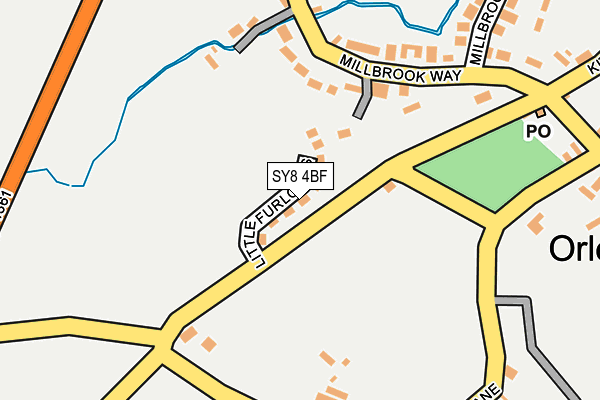 SY8 4BF map - OS OpenMap – Local (Ordnance Survey)