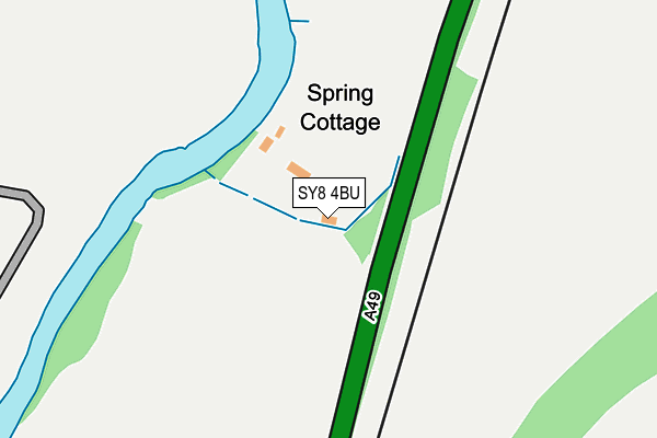 SY8 4BU map - OS OpenMap – Local (Ordnance Survey)