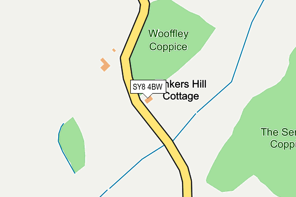 SY8 4BW map - OS OpenMap – Local (Ordnance Survey)