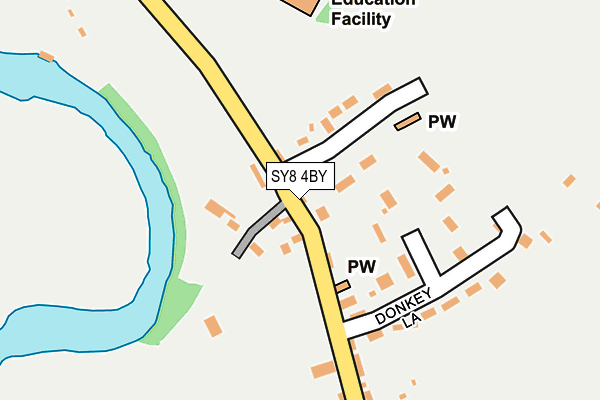 SY8 4BY map - OS OpenMap – Local (Ordnance Survey)