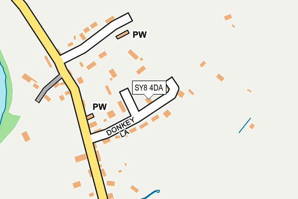 SY8 4DA map - OS OpenMap – Local (Ordnance Survey)