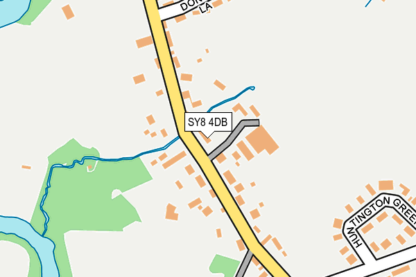 SY8 4DB map - OS OpenMap – Local (Ordnance Survey)