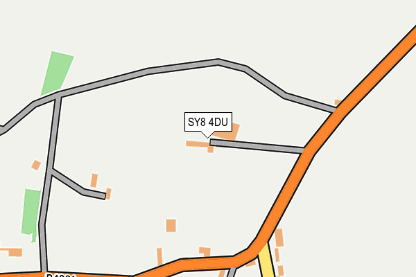 SY8 4DU map - OS OpenMap – Local (Ordnance Survey)