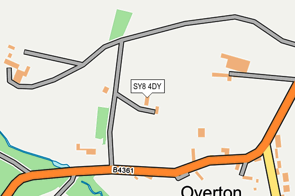 SY8 4DY map - OS OpenMap – Local (Ordnance Survey)