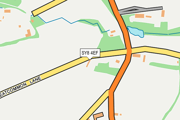 SY8 4EF map - OS OpenMap – Local (Ordnance Survey)