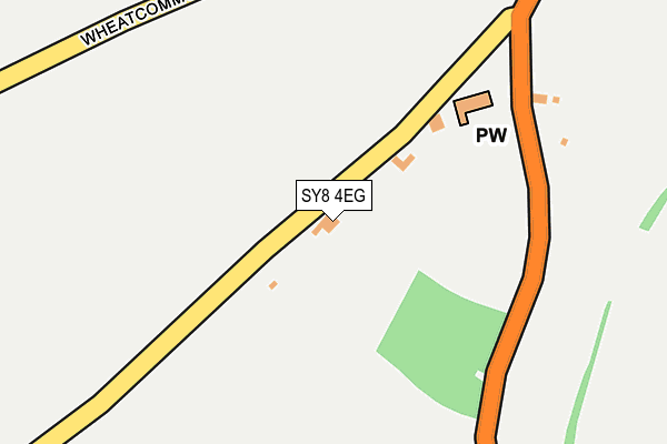 SY8 4EG map - OS OpenMap – Local (Ordnance Survey)