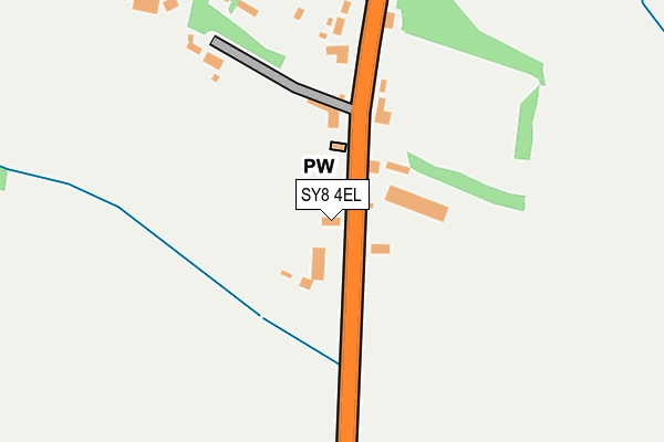 SY8 4EL map - OS OpenMap – Local (Ordnance Survey)