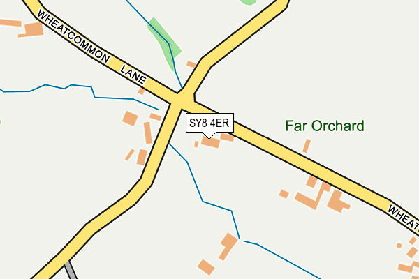SY8 4ER map - OS OpenMap – Local (Ordnance Survey)