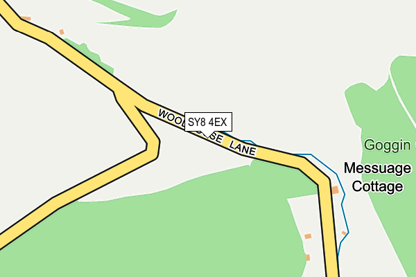 SY8 4EX map - OS OpenMap – Local (Ordnance Survey)