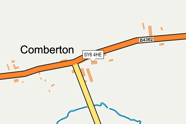 SY8 4HE map - OS OpenMap – Local (Ordnance Survey)