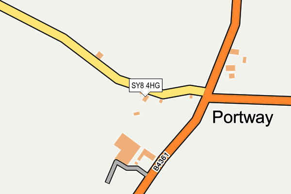 SY8 4HG map - OS OpenMap – Local (Ordnance Survey)