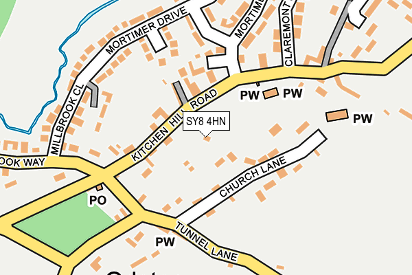 SY8 4HN map - OS OpenMap – Local (Ordnance Survey)