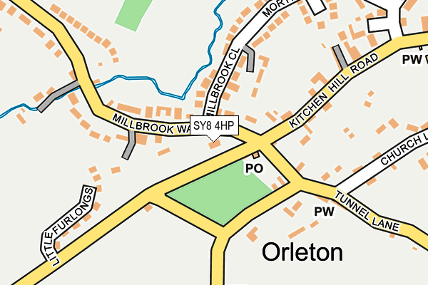 SY8 4HP map - OS OpenMap – Local (Ordnance Survey)