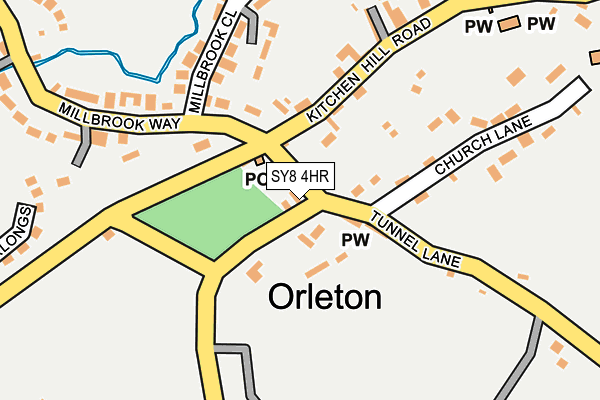 SY8 4HR map - OS OpenMap – Local (Ordnance Survey)