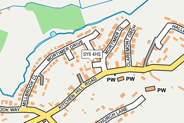 SY8 4HS map - OS OpenMap – Local (Ordnance Survey)