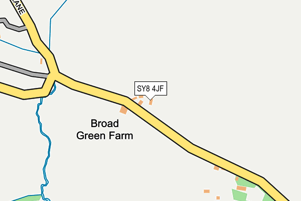 SY8 4JF map - OS OpenMap – Local (Ordnance Survey)