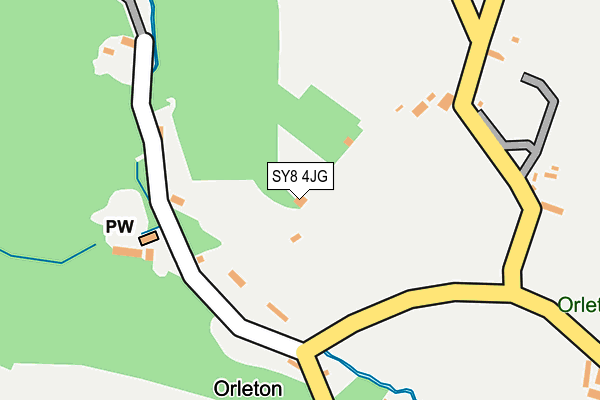 SY8 4JG map - OS OpenMap – Local (Ordnance Survey)