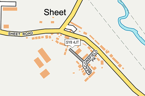 SY8 4JT map - OS OpenMap – Local (Ordnance Survey)