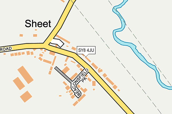 SY8 4JU map - OS OpenMap – Local (Ordnance Survey)