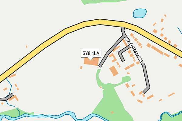 SY8 4LA map - OS OpenMap – Local (Ordnance Survey)