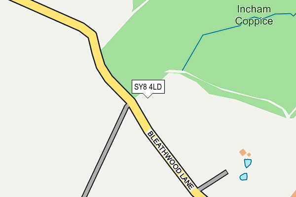 SY8 4LD map - OS OpenMap – Local (Ordnance Survey)