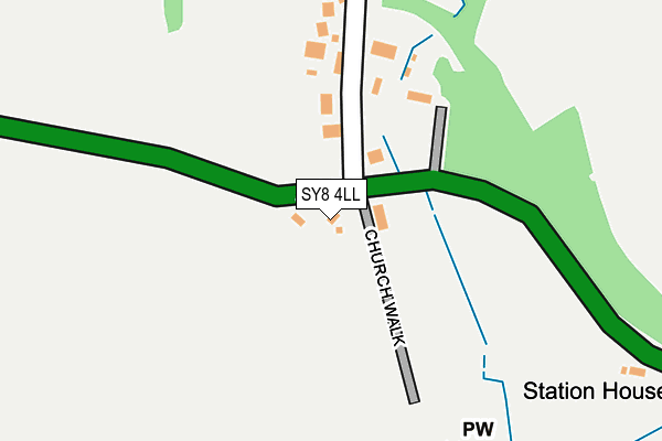 SY8 4LL map - OS OpenMap – Local (Ordnance Survey)