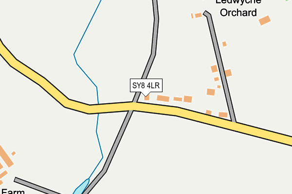 SY8 4LR map - OS OpenMap – Local (Ordnance Survey)