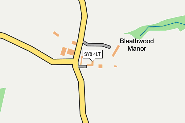 SY8 4LT map - OS OpenMap – Local (Ordnance Survey)
