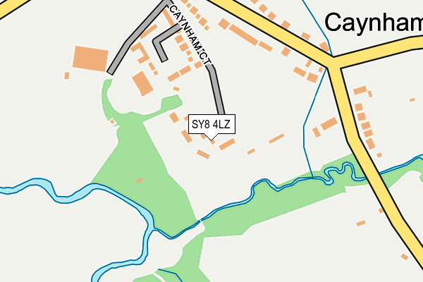 SY8 4LZ map - OS OpenMap – Local (Ordnance Survey)