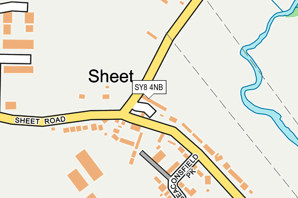 SY8 4NB map - OS OpenMap – Local (Ordnance Survey)
