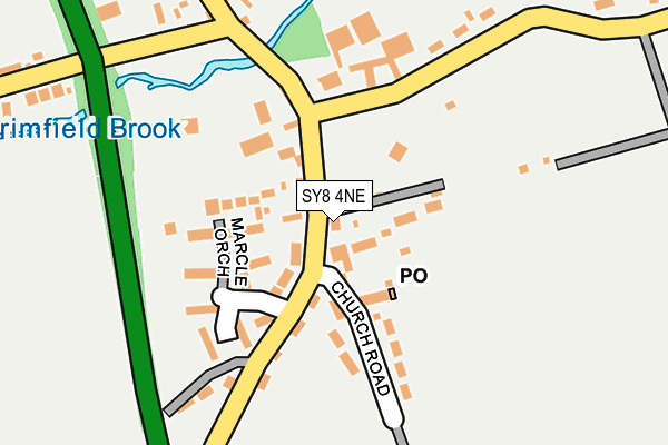 SY8 4NE map - OS OpenMap – Local (Ordnance Survey)