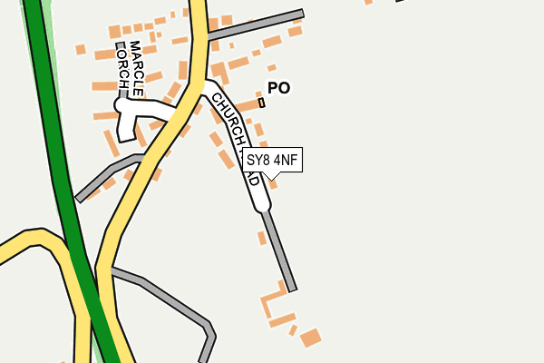 SY8 4NF map - OS OpenMap – Local (Ordnance Survey)