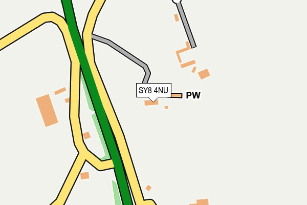 SY8 4NU map - OS OpenMap – Local (Ordnance Survey)