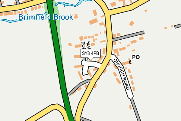 SY8 4PB map - OS OpenMap – Local (Ordnance Survey)